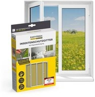 EASYmaxx Insektenschutz-Fensterrahmen Fliegengitter f&uuml;r Fenster mit Magic...