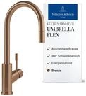 Villeroy & Boch K&uuml;chenarmatur Umbrella Flex ausziehbare Handbrause, 360&deg;