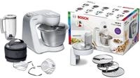 BOSCH K&uuml;chenmaschine Serie 4 MUM58W20, Mixer, Durchlaufschnitzler, 3 Scheiben,