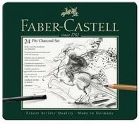 Faber-Castell Zeichenkohle FABER-CASTELL Zeichenset Pitt Charcoal 24 St&uuml;ck