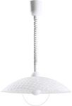 EGLO LED Pendelleuchte Eglo Pendelleuchte Alvez wei&szlig; &Oslash; 42 cm E27, wei&szlig;, Ohne
