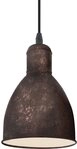 EGLO H&auml;ngeleuchte PRIDDY 1 Pendellampe, E27, IP20, Stahl, Vintage, Esstischlampe,