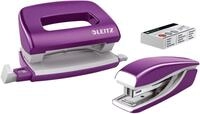 LEITZ Tischaufsatz Schreibtisch-Set Nexxt Wow Heftger&auml;t+Locher violett