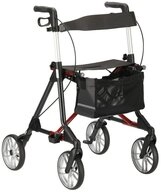 RUSSKA Rollator Russka Rollator Elan Classic Sitzh&ouml;he 60 cm anthrazit/dunkelrot
