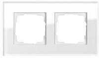 GIRA Gira Abdeckrahmen 2f. weissglas Esprit 021212 Installationskabel