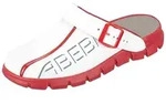 Abeba Dynamic Berufsschuhe Clog &ndash; Glattleder Mit Aufdruck OB A E Src Berufsschuh