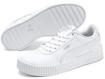 Sneaker PUMA "CARINA L", Damen, Gr. 42, wei&szlig; (puma wei&szlig;, puma wei&szlig;, puma silber),