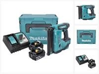 Makita Nagler DBN 500 RMJ Akku Stauchkopfnagler 18 V 15-50 mm + 2x Akku 4,0 Ah + La
