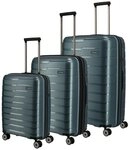 travelite Trolleyset AIR BASE 3-teilig Reisekoffer Hartschale, 4 Rollen, (Set), mit