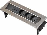 Brennenstuhl Indesk Power USB-Charger Steckdosenleiste 3-fach (Kabellänge 2...