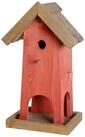 dobar Futterhaus Gro&szlig;es Futterhaus bzw. Nistkasten-Kombination rot/gr&uuml;n