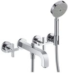 hansgrohe Wannenarmatur Axor Citterio 3-Loch ohne Platte Unterputz mit...