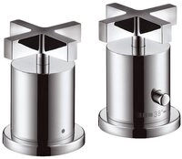 hansgrohe Wannenarmatur Axor Citterio 2-Loch Wannenrandarmatur mit Thermostat