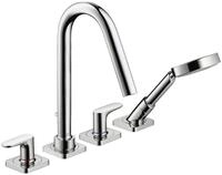 hansgrohe Wannenarmatur Axor Citterio M 4-Loch Fliesenrandarmatur Hebelgriff -...