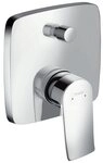 hansgrohe Wannenarmatur Metris Einhebel m. integrierter Sicherungskombination