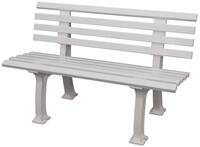Blome Gartenbank IBIZA (1-St), Wetterfeste Parkbank 2-sitzer weiss, aus