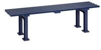 Blome Gartenbank Gartenbank Mono l, 3-Sitzer, Pflegeleichter Kunststoff, Wei&szlig;