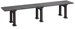 Blome Gartenbank Gartenbank Mono l, 3-Sitzer, Pflegeleichter Kunststoff, Wei&szlig; braun