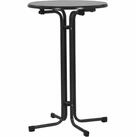 MFG Freizeitm&ouml;bel Gartentisch Stehtisch &Oslash; 70x110 cm, grau, klappbar