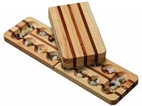 Philos Spiel, Kalaha - Walnuss und Eiche - zusammenklappbar