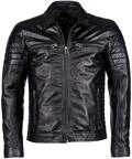 Lederjacke MAZE "Lederjacke", Herren, Gr. XL, schwarz, Obermaterial: 100% Lammleder