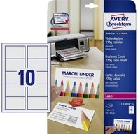 Avery Zweckform Visitenkarten Avery-Zweckform C32026-25 Bedruckbare...