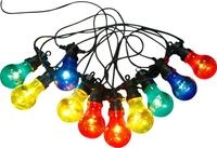 GLOBO LIGHTING LED-Lichterkette NIRVANA, Kette/bunt/IP44/Garten/Terrasse/Glas...