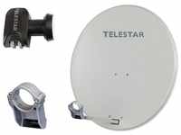 TELESTAR DIGIRAPID 80 4 Teilnehmer Alu Sat-Antenne mit QUAD LNB SAT-Antenne (80...