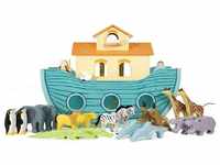 LeNoSa Spielzeug-Schiff Große Arche Noah • Spielwelt inkl. Figuren •