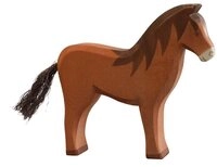 Ostheimer Spielfigur Pferd Holzfigur Spieltier Made in Germany, (Set, 1-tlg., 1),