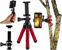 Hama Flex Flexibles Mini-Stativ 14cm Tripod Rot Kamerastativ (Beine mit 360&deg;-Biegung