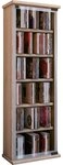VCM Standregal Holz CD DVD Stand Regal Schrank Classic Glast&uuml;r, 1-tlg.