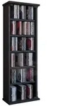 VCM Standregal Holz CD DVD Stand Regal Schrank Vetro Glast&uuml;r, 1-tlg.