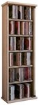VCM Standregal Holz CD DVD Stand Regal Schrank Vetro Glast&uuml;r, 1-tlg.