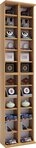 VCM Standregal CD DVD Regal Almera H. 183 x B. 42 x T. 20 cm, Holz CD DVD Stand