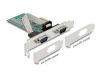 Delock PCI Express Karte zu 2 x Seriell RS-232 Modulkarte