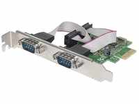MANHATTAN Serielle PCI-Express-Karte Zwei DB9-Ports Modulkarte, inkl....