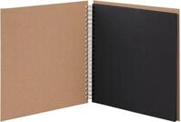 Fotoalbum Fotoalbum Whire-O 60 Seiten 290x290mm kraft/schwarz