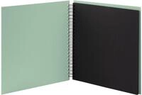 Fotoalbum Fotoalbum Whire-O 60 Seiten 290x290mm mint/schwarz