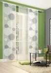 HOME WOHNIDEEN Schiebegardine Tira (1 St), Klettschiene, transparent, Scherli, HxB: