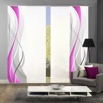 HOME WOHNIDEEN Schiebegardine WUXi (4 St), Klettband, blickdicht, HxB: 245x60,...