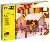 NOCH Krippen-Zubeh&ouml;r NOCH&reg; Kombi-Set &bdquo;Auf dem Weihnachtsmarkt&ldquo;, mit Las
