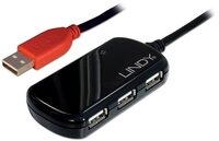 Lindy LINDY USB-Kabel USB 2.0 USB-A Stecker, USB-A Buchse 12.00 m Schwarz USB-Kabel,