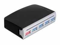 Delock 61898 - 4-Port USB 3.0 Hub, 1-Port USB Power intern/extern USB-Adapter...