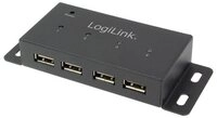 LogiLink USB-Verteiler LOGILINK USB-Hub aus Metall UA0141A, 4-port