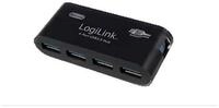 LogiLink USB-Verteiler USB 3.0 4x 5000 Mbit/s Schwarz