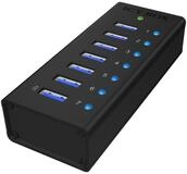 ICY BOX IB-AC618 7-Port USB 3.0 Hub Aluminium Netzwerk-Switch