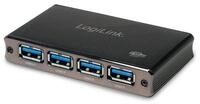 LogiLink USB-Verteiler LogiLink UA0282 USB-Hub 4 Port USB-A USB 3.0 5 GBit/s mit