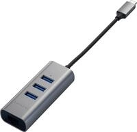 Satechi Type-C 2-in-1 3 Port USB 3.0 Hub & Ethernet USB-Adapter USB 3.0 Typ A...
