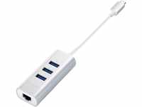 Satechi Type-C 2-in-1 3 Port USB 3.0 Hub & Ethernet USB-Adapter USB 3.0 Typ A,...